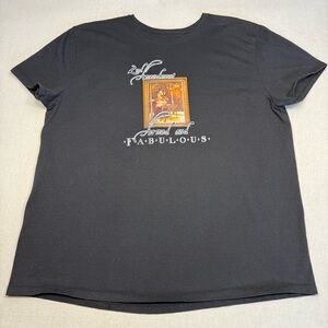 Black Graphic Women’s T-Shirt - Size 2XL